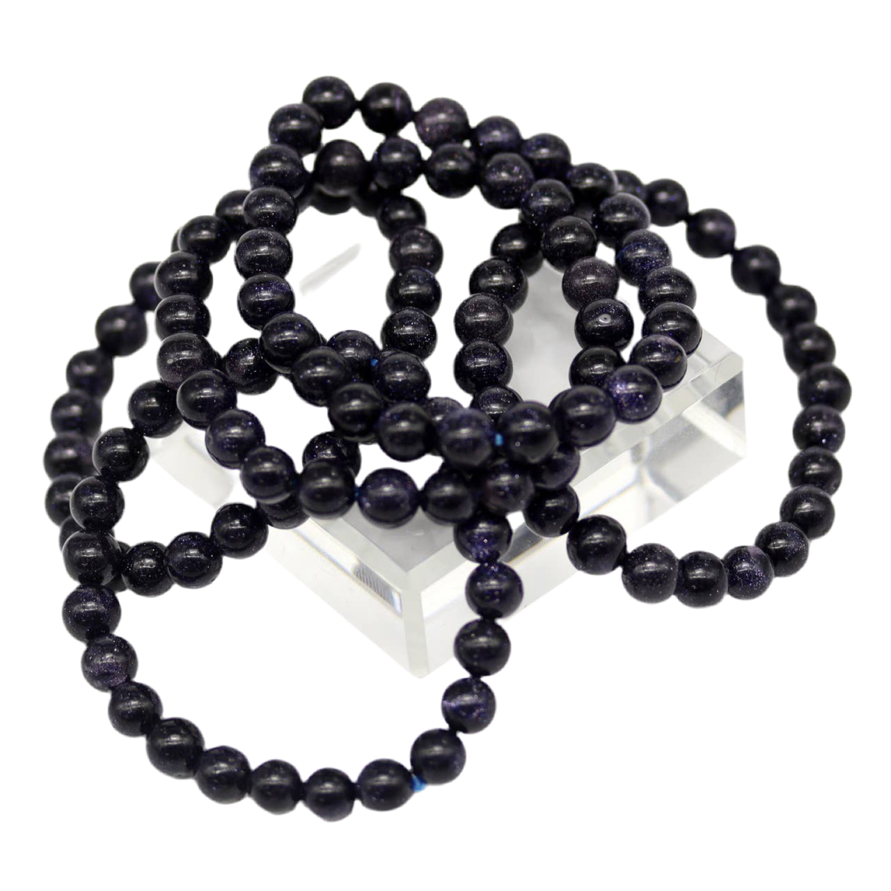 Blue Goldstone Stretch Bracelet