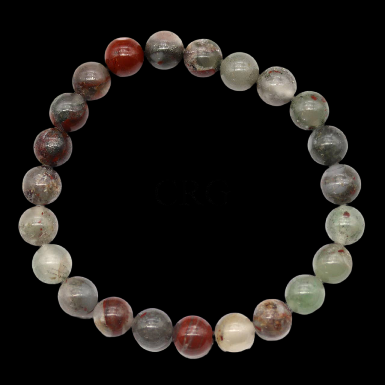 African Bloodstone Stretch Bracelet