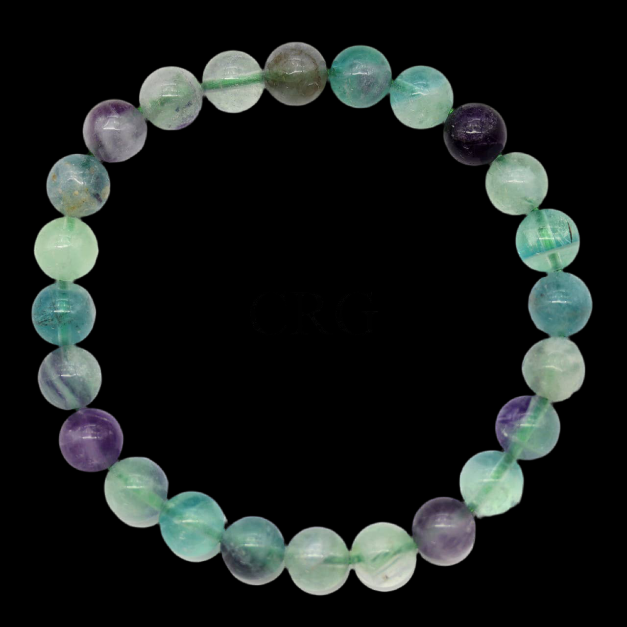 Fluorite Beaded Stretch Bracelet