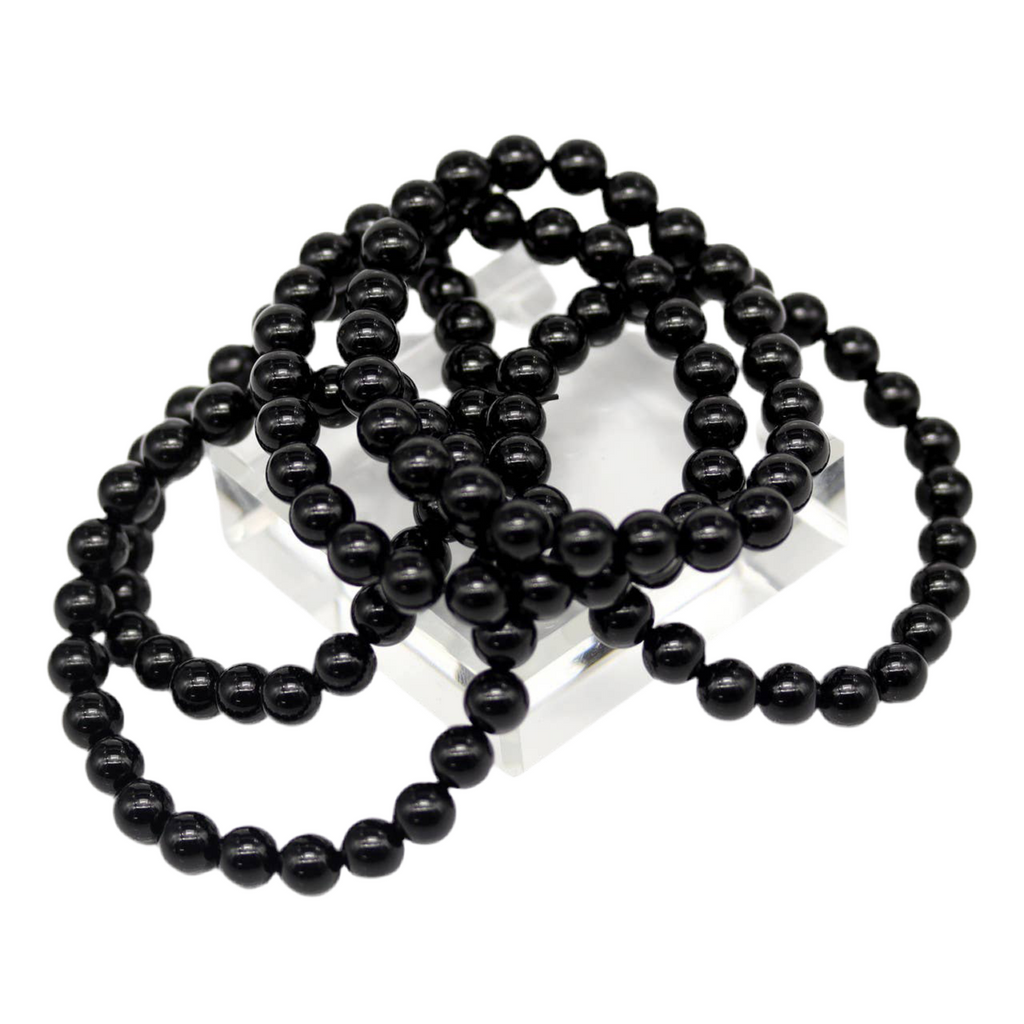 Genuine Obsidian Stretch Bracelet