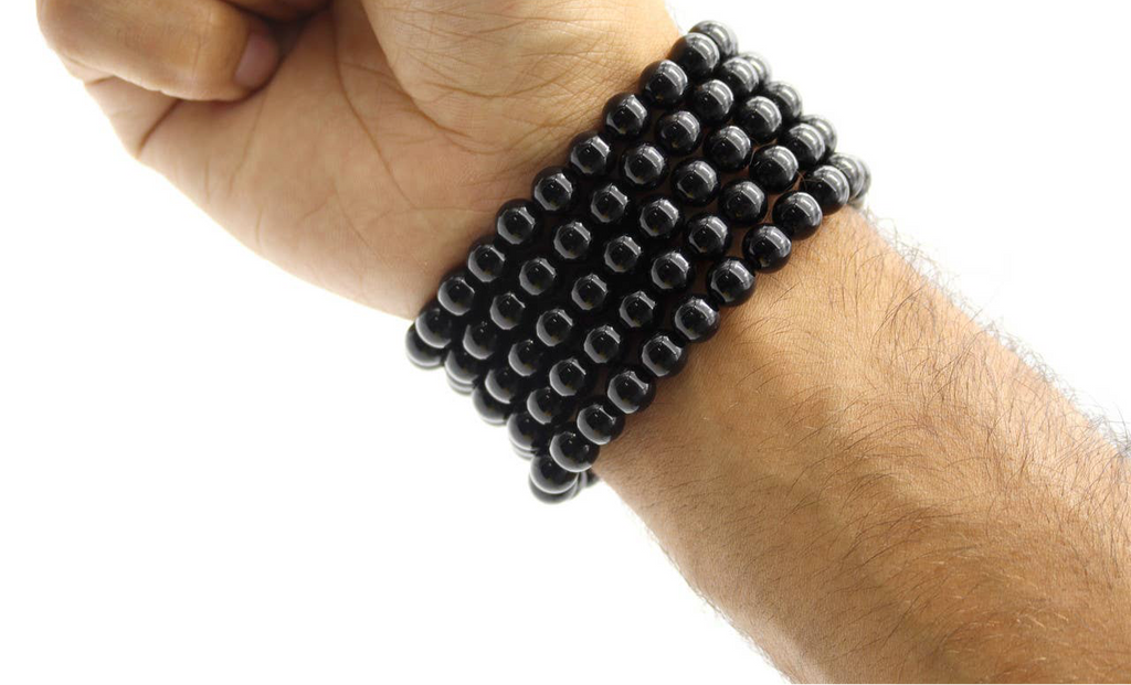 Genuine Obsidian Stretch Bracelet