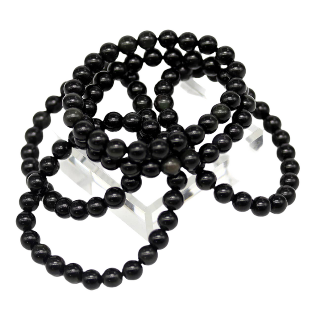 Genuine Black Onyx Stretch Bracelet