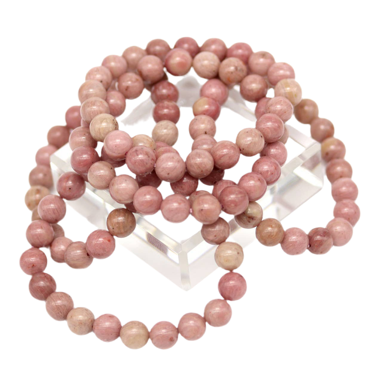 Pink Rhodonite Stretch Bracelet