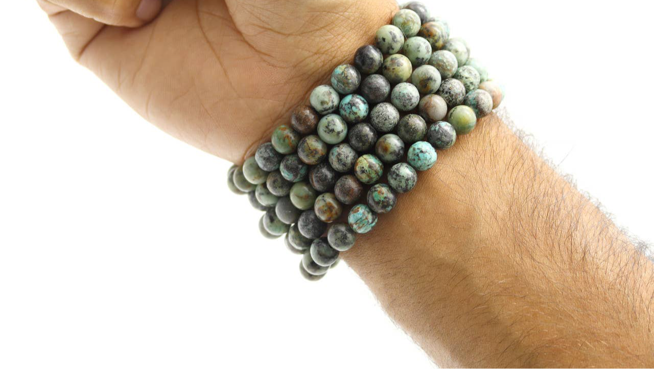 African Turquoise Stretch Bracelet