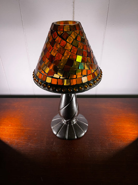 Mosaic Glass Votive Lamp