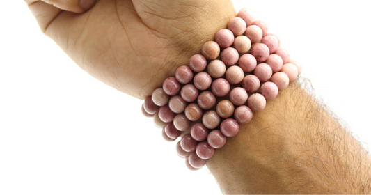 Pink Rhodonite Stretch Bracelet