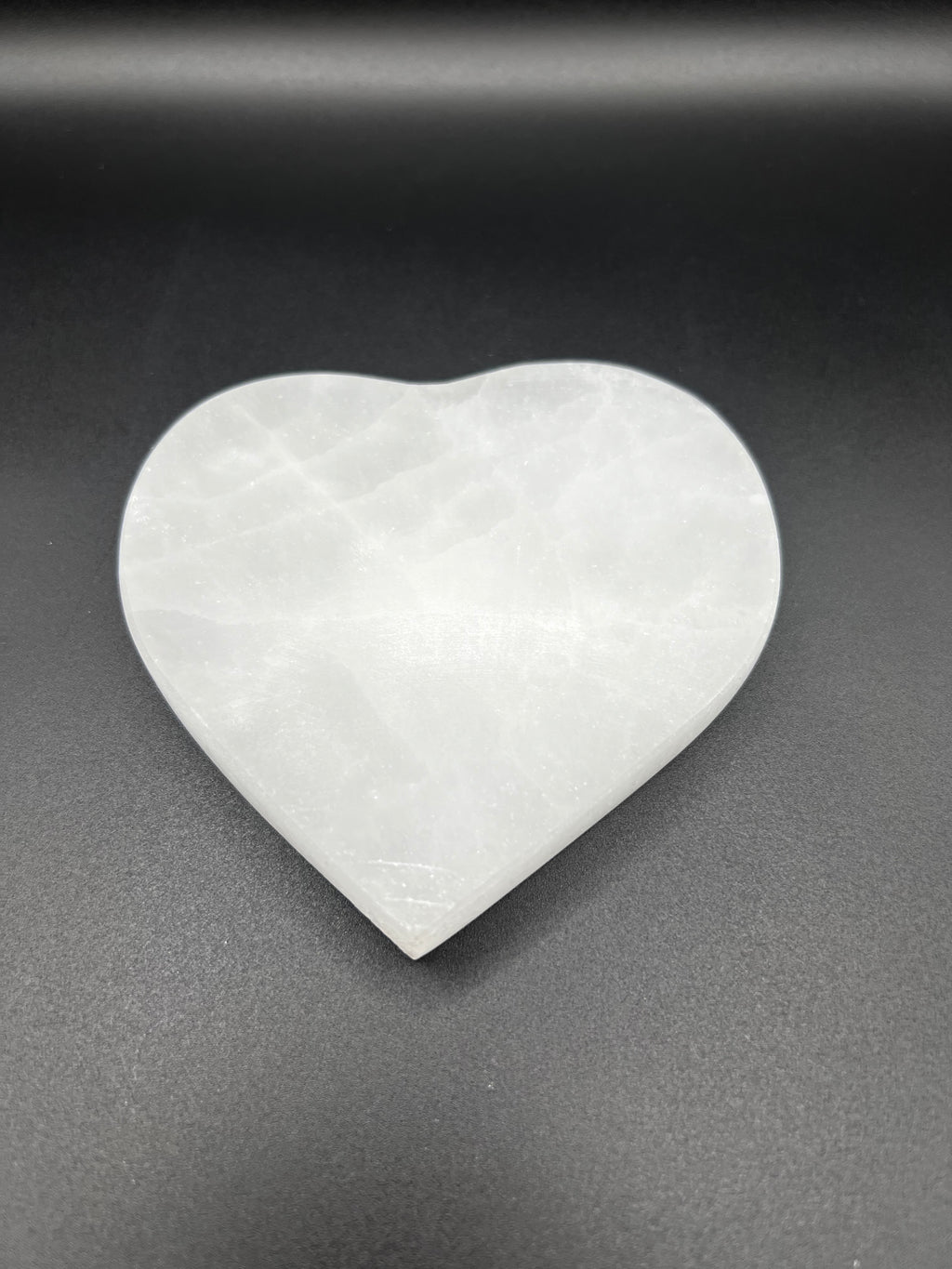 Heart Selenite Charging Plate 4 Inch