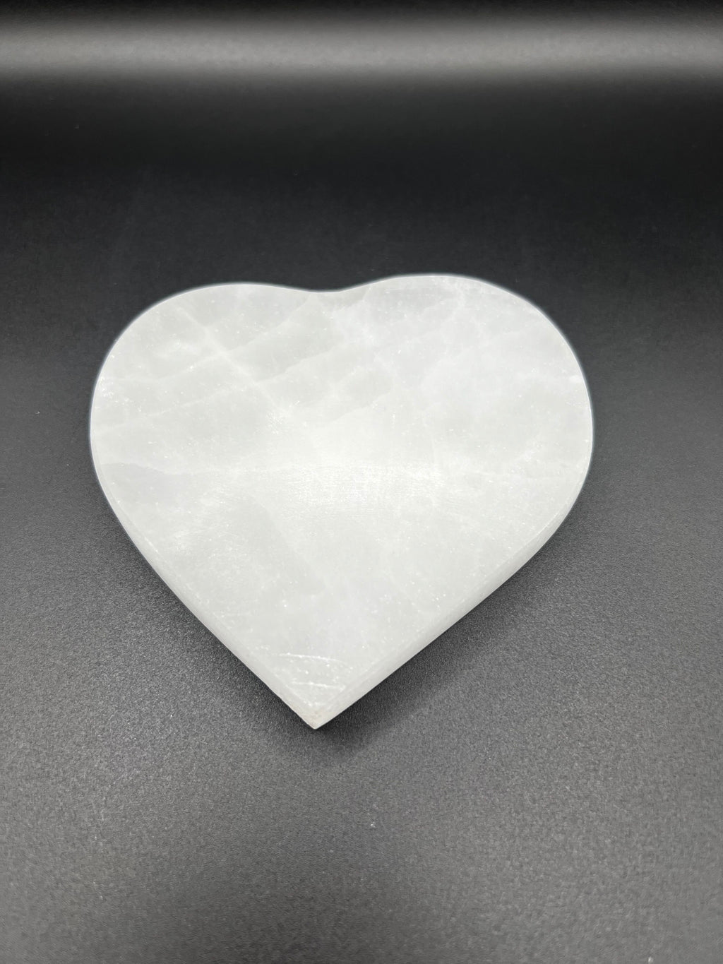 Heart Selenite Charging Plate 4 Inch