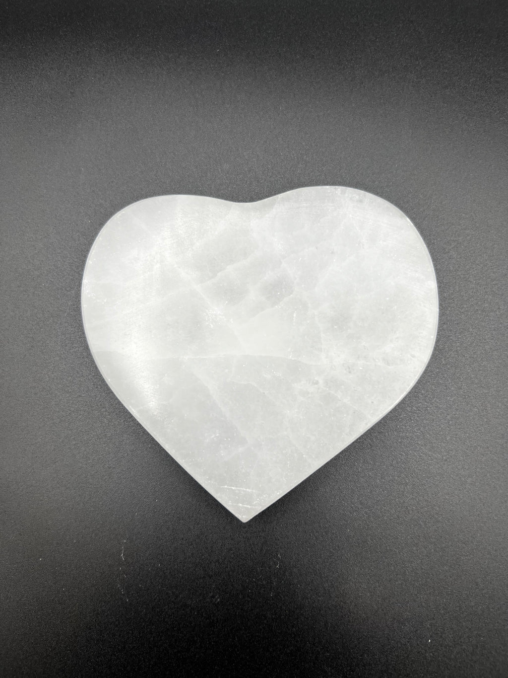 Heart Selenite Charging Plate 4 Inch