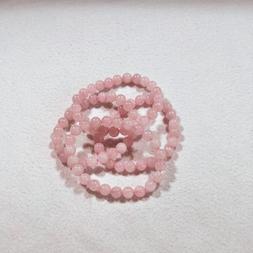 Genuine Rose Quartz Stretch Bracelet