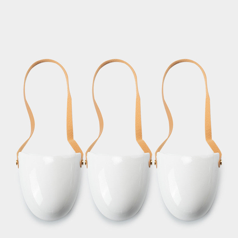 Minimalist Wall-Mounted Ceramic Flower Pot