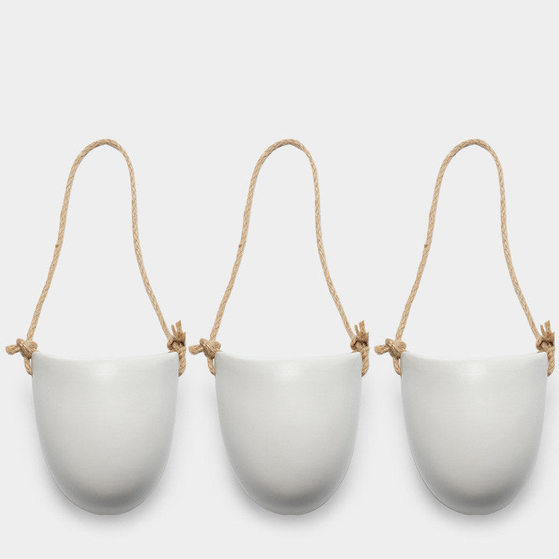 Minimalist Wall-Mounted Ceramic Flower Pot