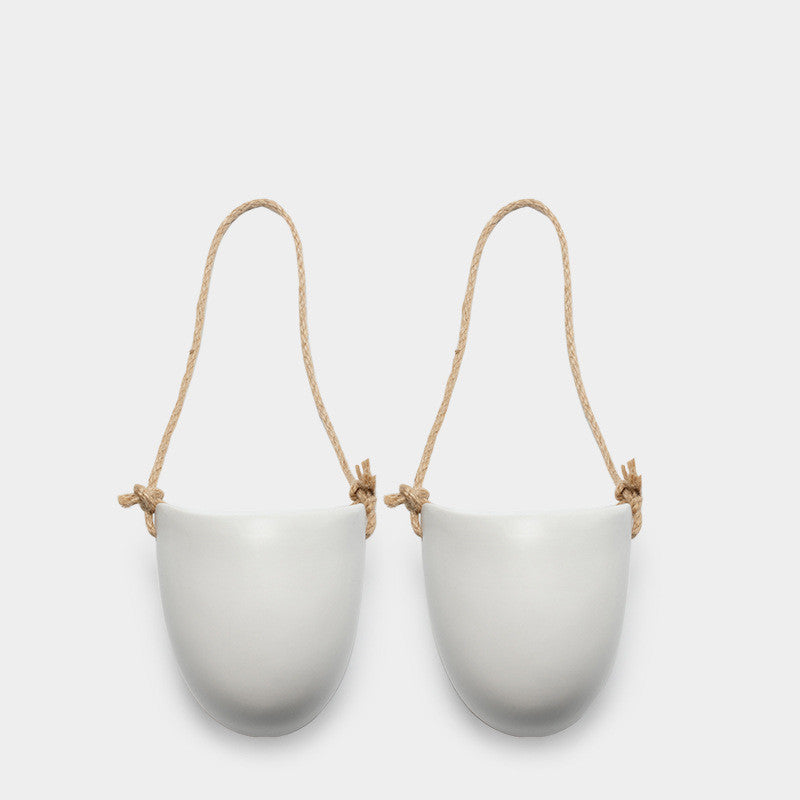 Minimalist Wall-Mounted Ceramic Flower Pot